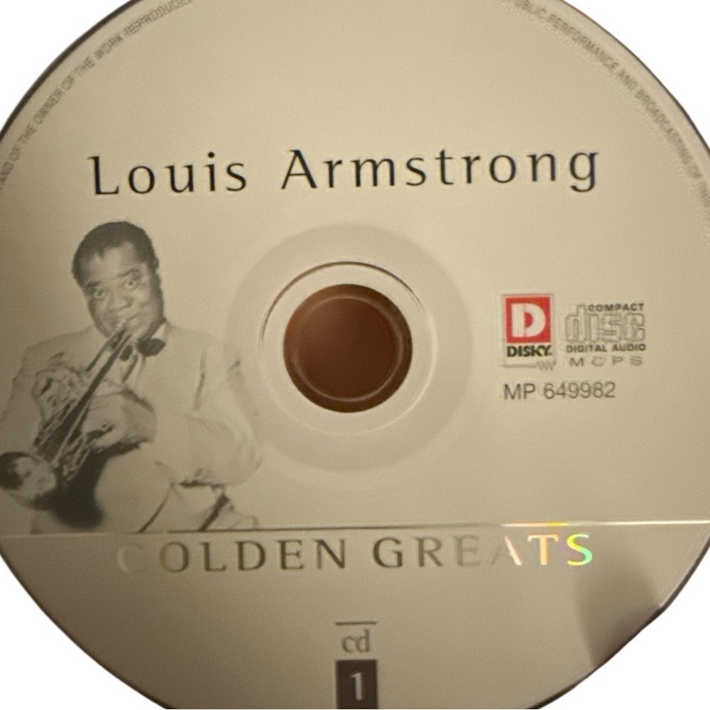 LOUIS ARMSTRONG Golden Greats CD SET - 3 discs jazz music - Black and White case - Picture 7 of 8